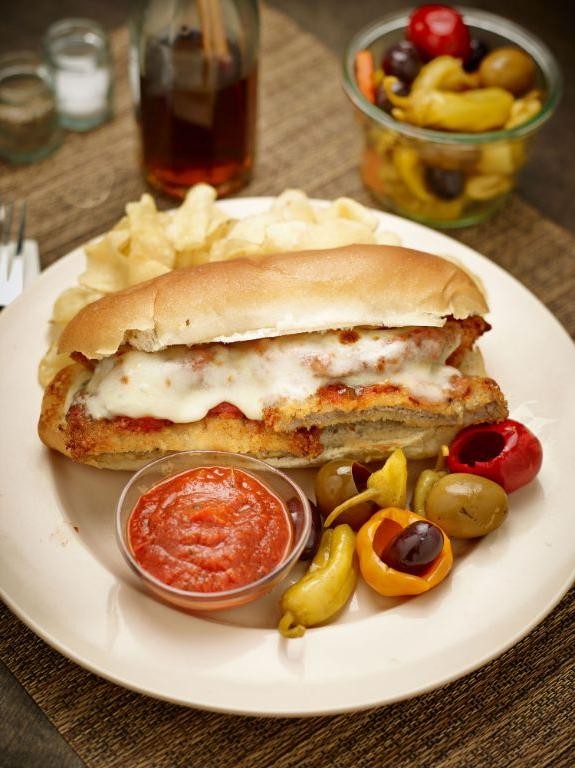 Grilled Veal Parmesan Sandwich