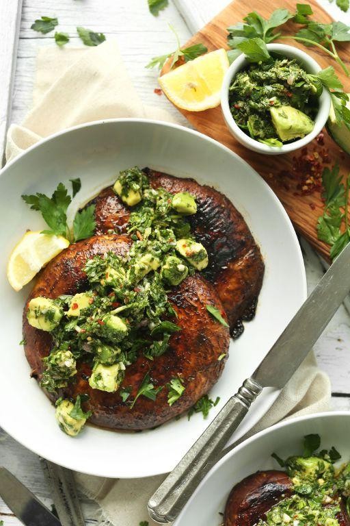 Grilled Vegan Steak with Chimichurri