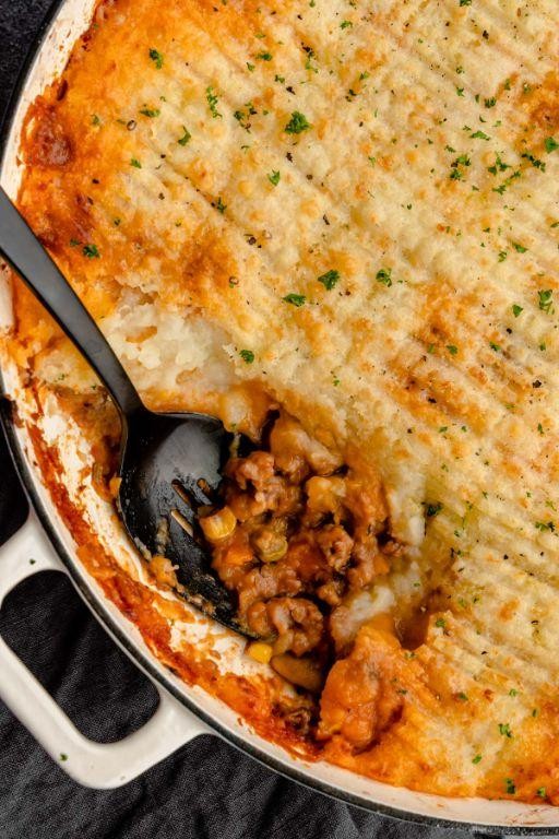 Ground Beef and Italian Sausage Shepherd
