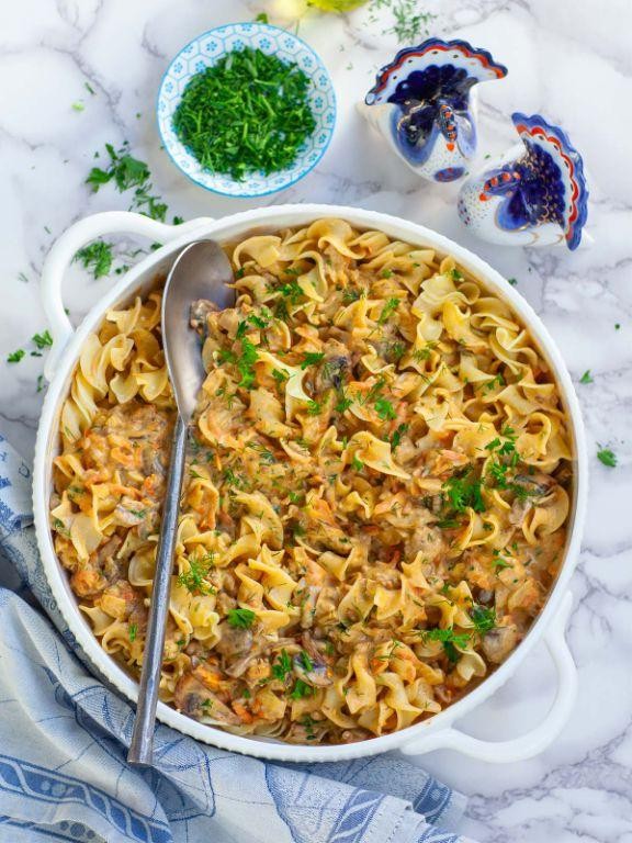 Ground Pork and Pasta Casserole