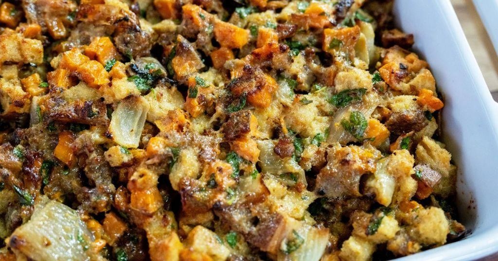 Ground Pork and Sweet Potato Casserole