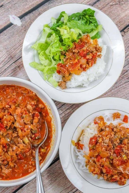 Ground Pork and Tomato Casserole