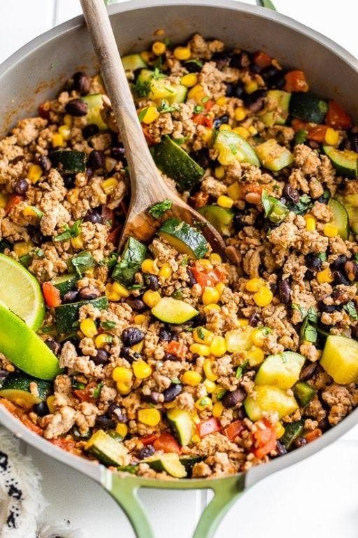 Ground Turkey and Corn Skillet