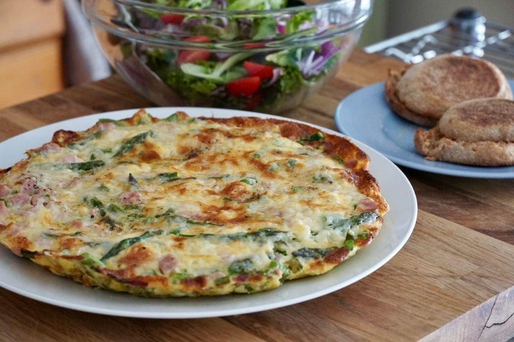 Ham and Asparagus Frittata