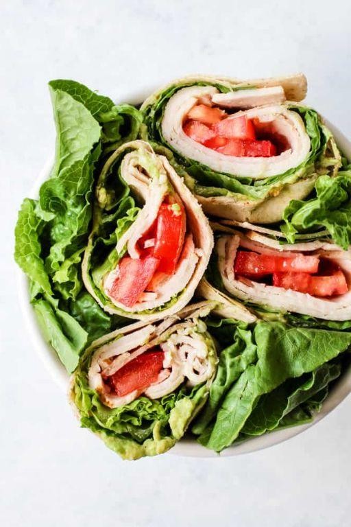 Ham and Avocado Wrap with Whole Grain Tortilla