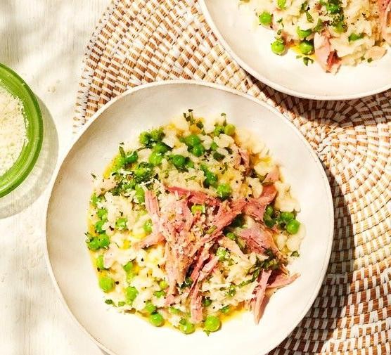 Healthy Ham and Pea Risotto