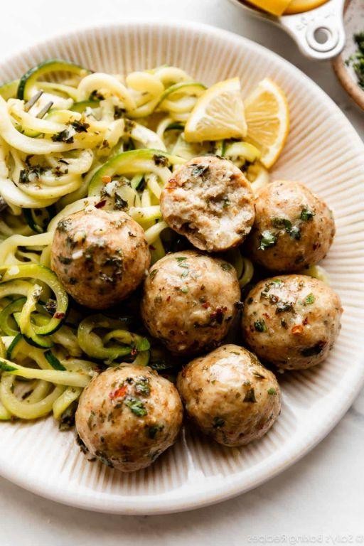 Healthy Oven Baked Chicken Meatballs