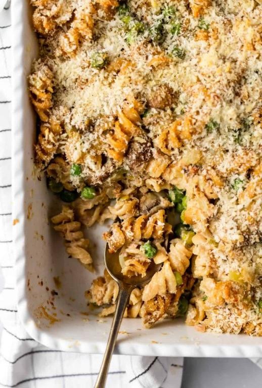 Healthy Tuna and Whole Wheat Pasta Casserole