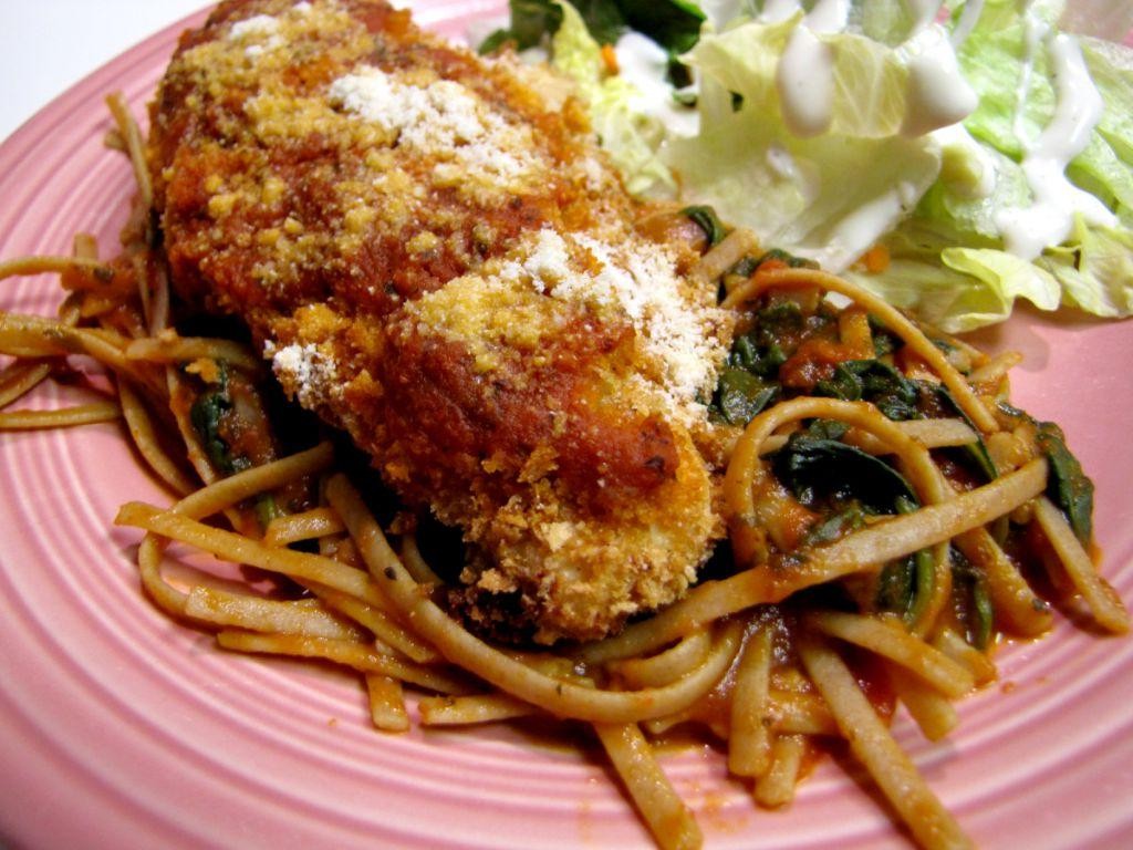 Healthy Whole Wheat Chicken Parmesan Pasta