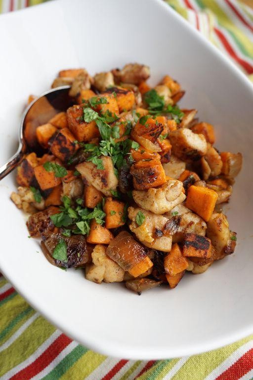 Hearty Chicken and Sweet Potato Hash