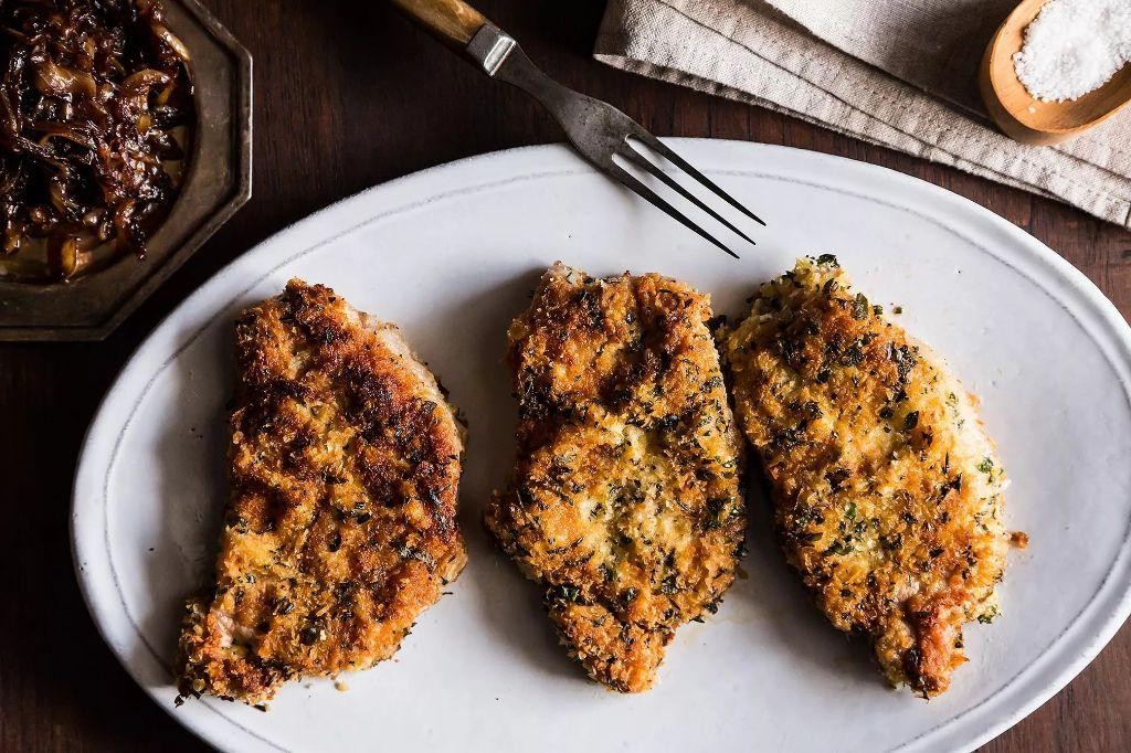 Herb Crusted Bone-In Pork Chops