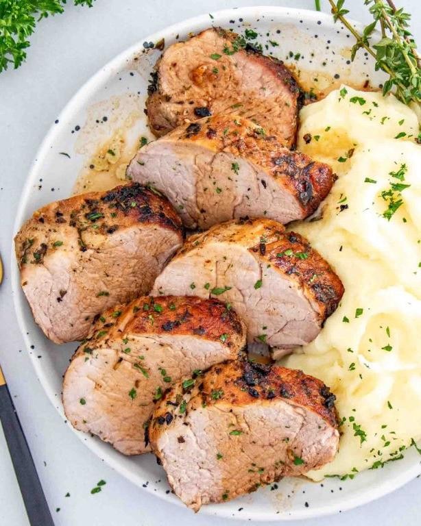 Herb Crusted Pork Medallions
