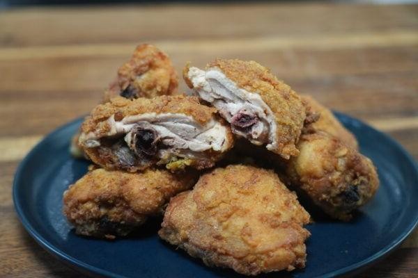 Herb Crusted Pressure Cooker Fried Chicken
