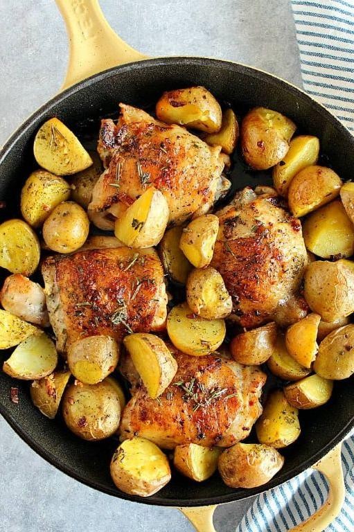 Herb Roasted Chicken and Potatoes