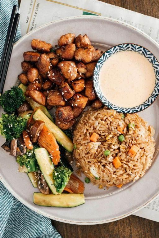 Hibachi Grilled Chicken with Garlic Butter