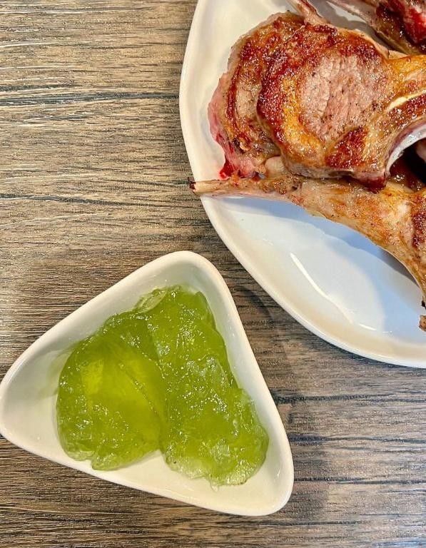Hibachi Lamb Chops with Mint Jelly