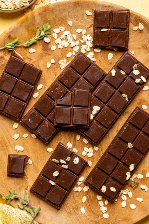 Homemade Vegan Milk Chocolate Bars