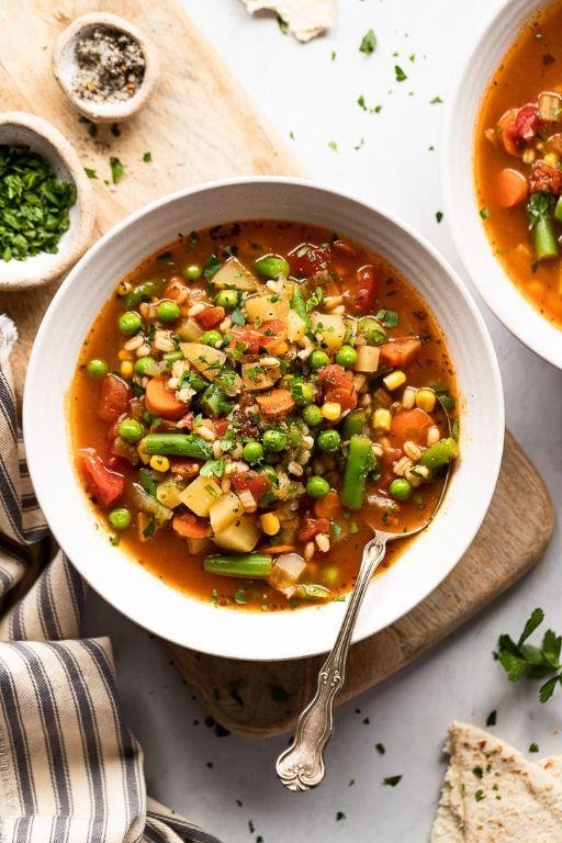 Homemade Vegetable Soup with Barley