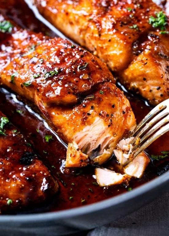Honey Garlic Grilled Salmon