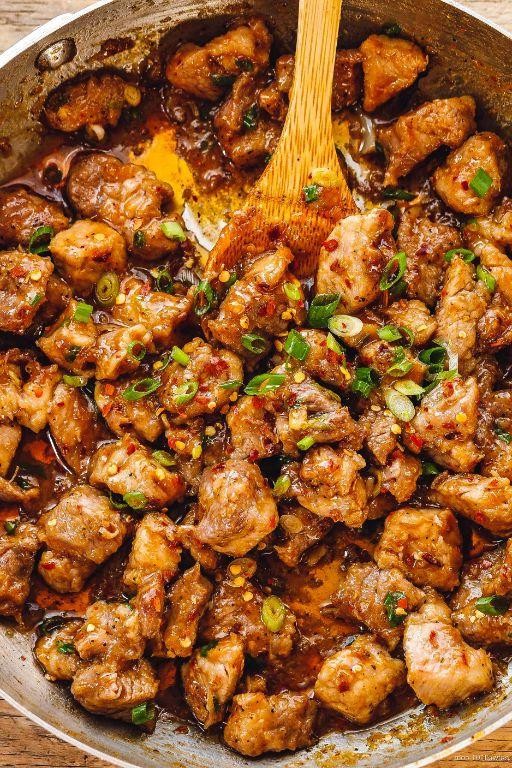 Honey Garlic Pork Bites