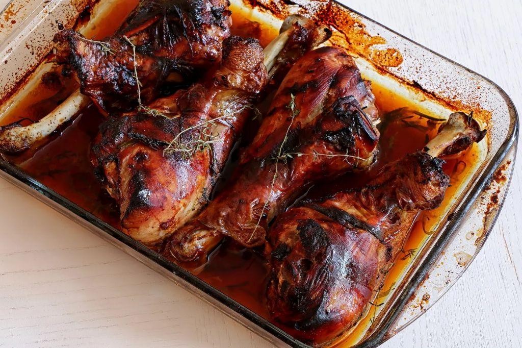 Honey Glazed Turkey Legs