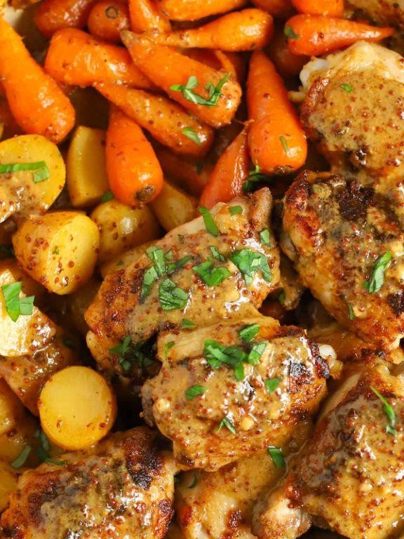Honey Mustard Dump and Bake Chicken