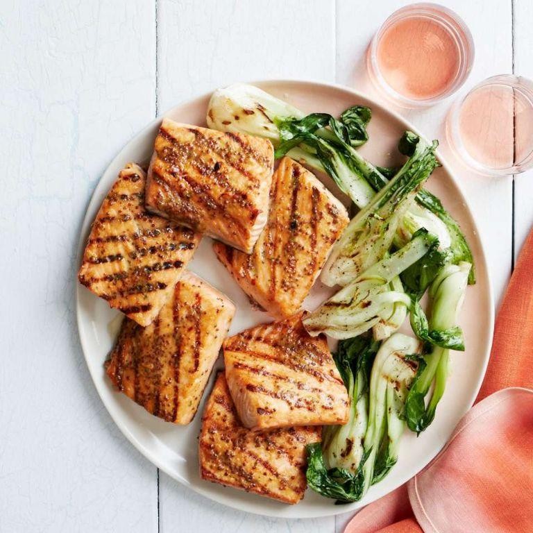 Honey Mustard Salmon Steak