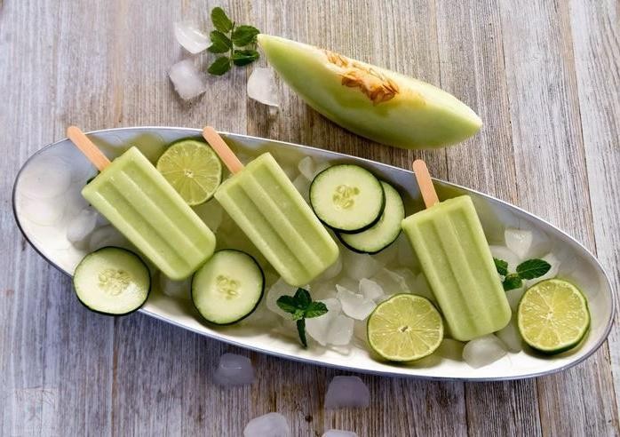 Honeydew Coconut Popsicles