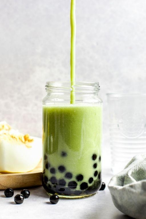 Honeydew Melon Bubble Tea