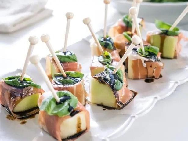 Honeydew and Prosciutto Appetizer