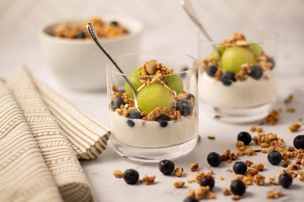 Honeydew and Yogurt Parfait