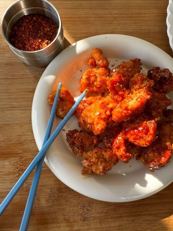 Hot Honey Glazed Chicken Bites
