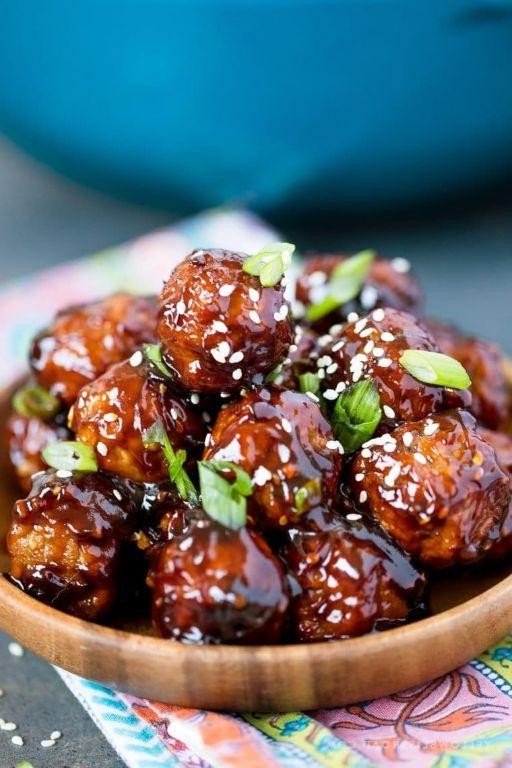 Hot Honey Glazed Meatballs