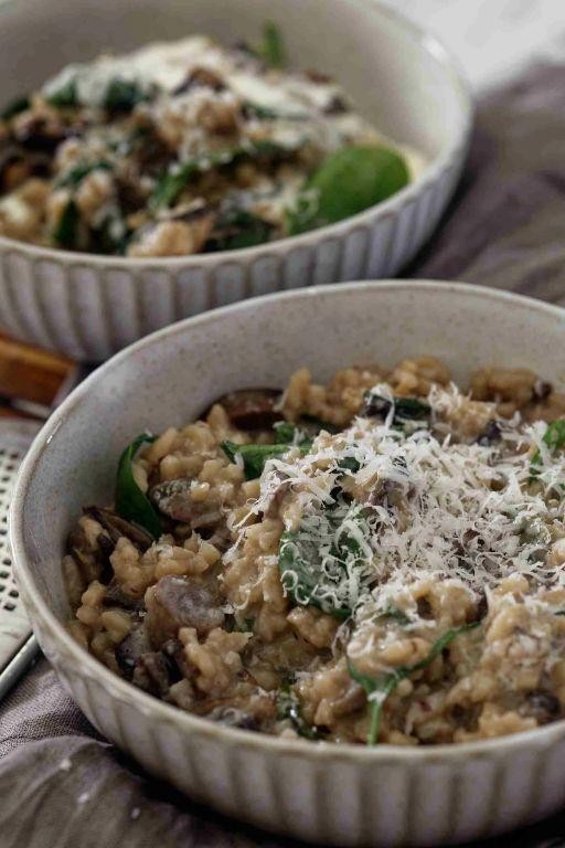 Hungryroot Mushroom and Spinach Risotto