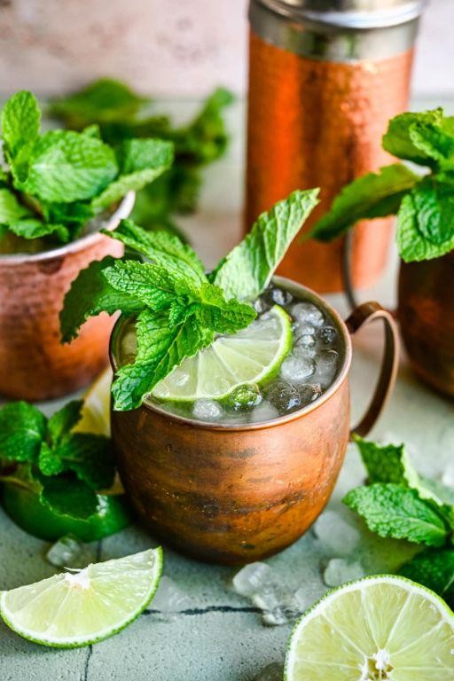 Kentucky Mule with Fresh Mint