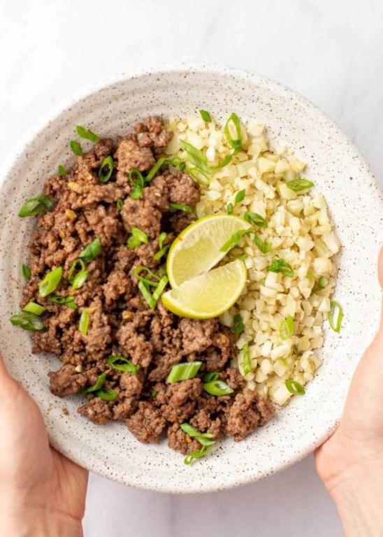 Keto Beef Stir Fry with Cauliflower Rice