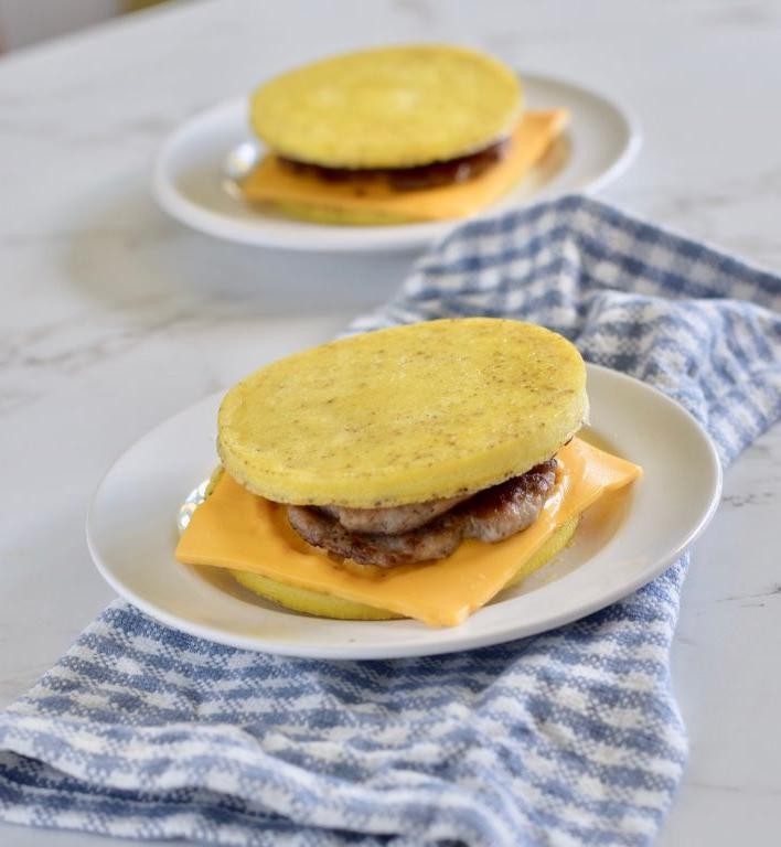 Keto Sausage and Egg Breakfast Sandwich
