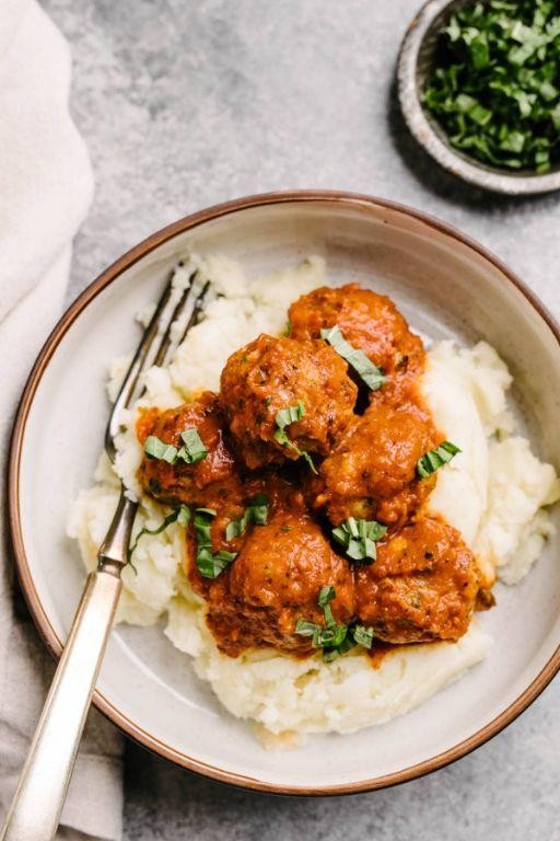 Keto Turkey Meatballs with Marinara