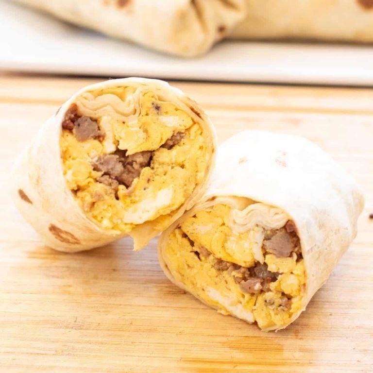 Kielbasa Breakfast Burritos