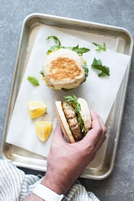 Kielbasa Breakfast Sandwich with Avocado
