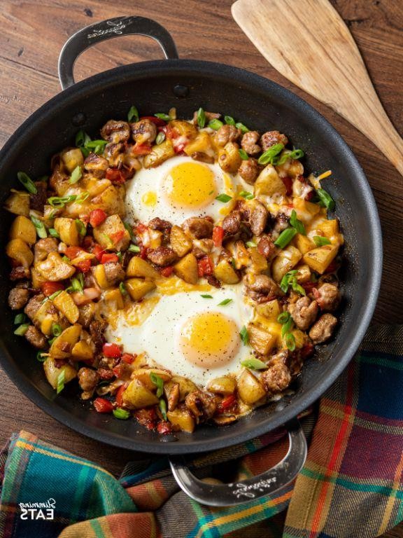 Kielbasa Breakfast Skillet with Eggs