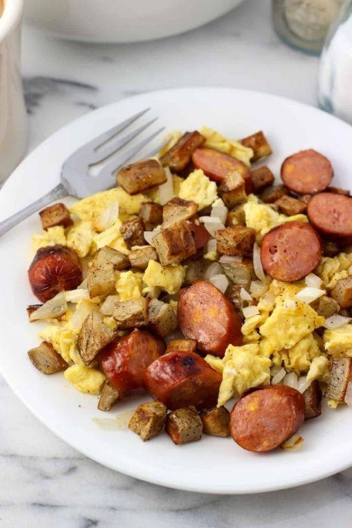 Kielbasa and Egg Scramble