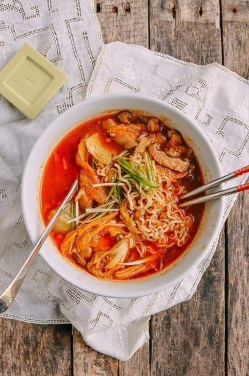 Kimchi Ramen with Spicy Broth