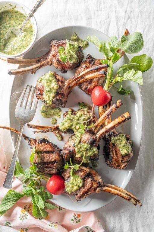 Lamb Chops with Mint Pesto