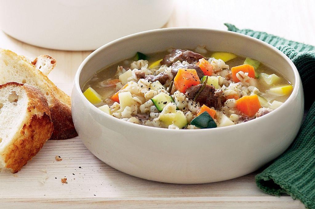 Lamb and Barley Soup with Vegetables