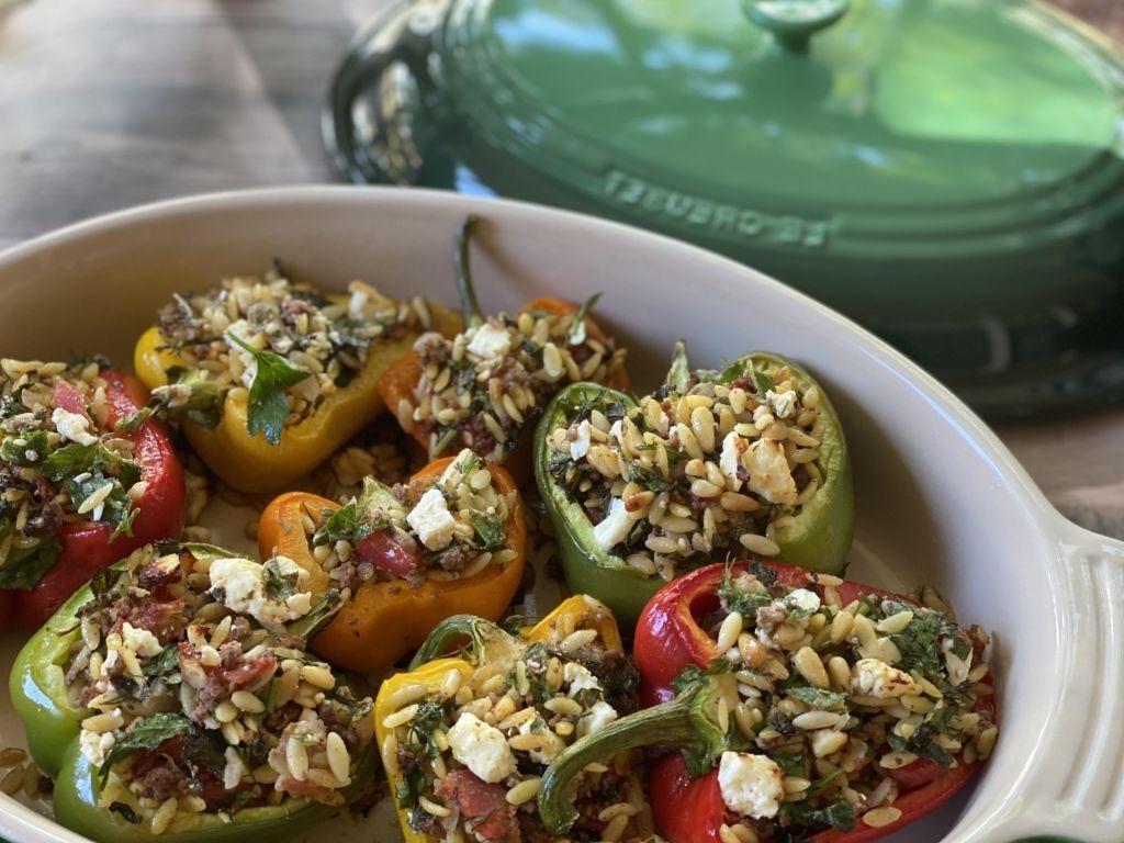 Lamb and Feta Stuffed Peppers