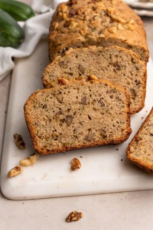 Large Zucchini Bread with Walnuts and Cinnamon