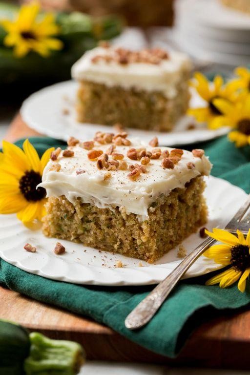 Large Zucchini and Carrot Cake with Cream Cheese Frosting