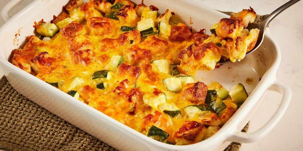 Large Zucchini and Cheese Casserole