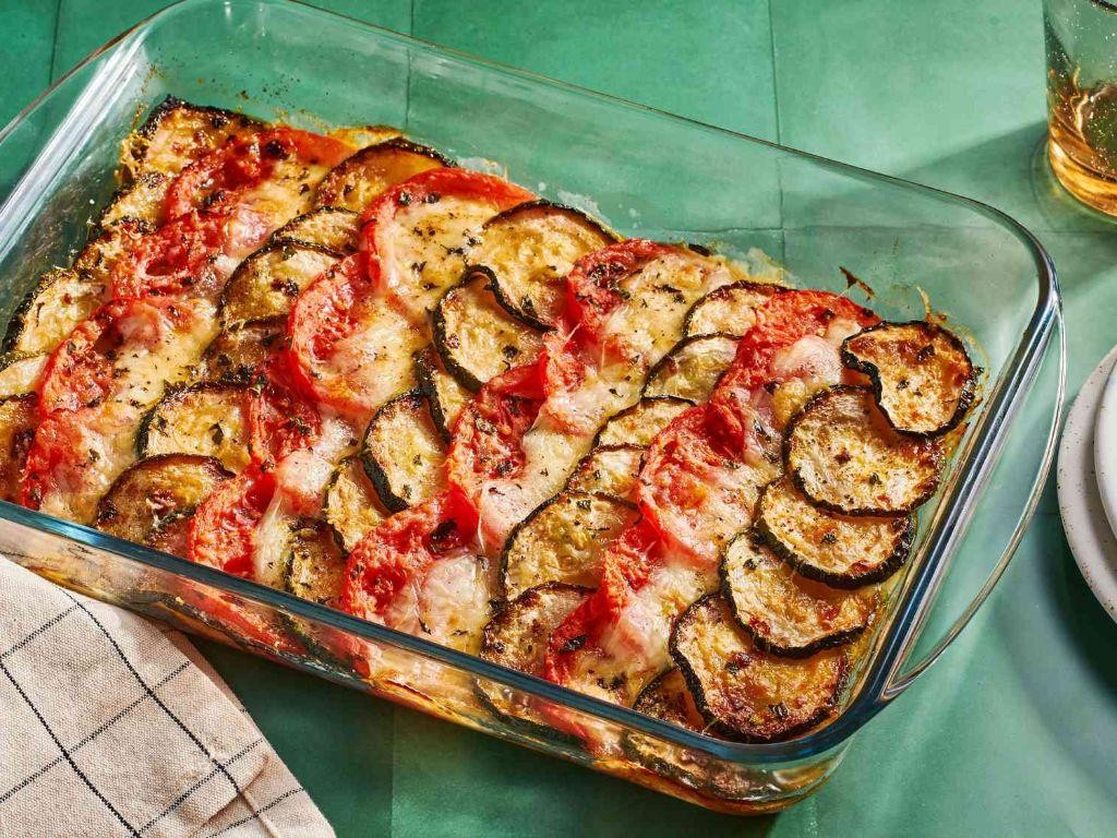 Large Zucchini and Tomato Gratin